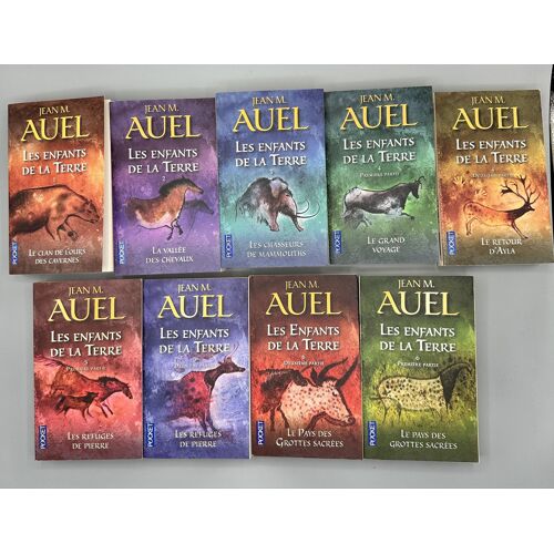 Jean M. Auel Les Enfants De La Terre Collection Complète 9 Volumes Pocket
