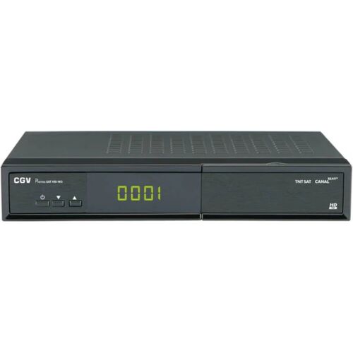 Décodeur CGV Premio Sat HD-W3 réception des chaînes gratuites de la TNT en définition standard SD et en haute définition HD via le satellite Astra HDMI Péritel Lecteur USB Enregistrement TV clé USB