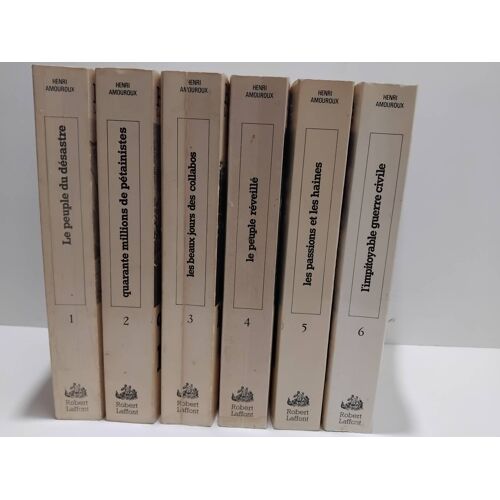 Lot De 6 Livres - La Grande Histoire Des Français Sous L'Occupation — Henri Amouroux (Tomes 1 À 6)