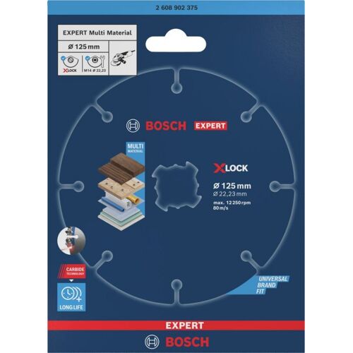 Disque à tronçonner carbure mulit-matériaux Diam 125 mm - BOSCH Expert - 2608902375