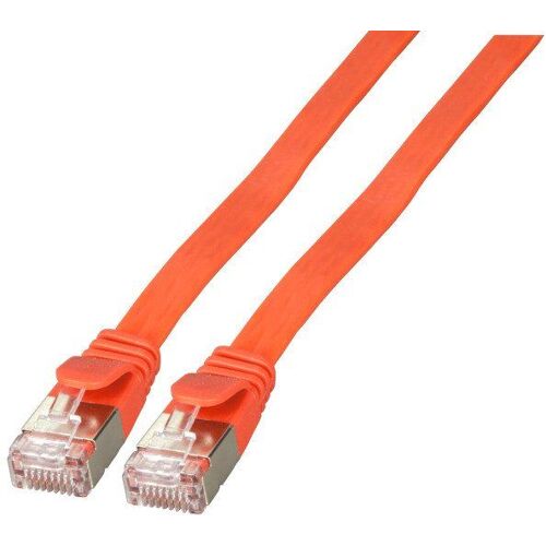 EFB RJ45 Flachpatchkabel U/FTP, Cat.6A, PVC, 3m, rot