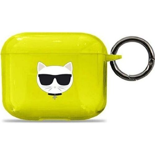 Karl Lagerfeld Cas (Manchon pour casque d'?coute), ?tui pour ?couteurs + casque, Jaune