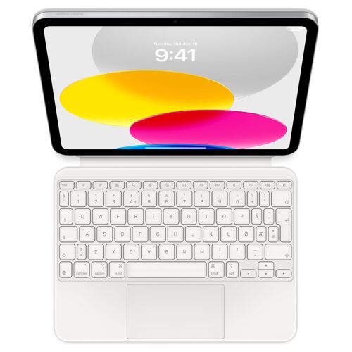 Apple Magic Keyboard Folio - Clavier et étui - avec trackpad - Apple Smart connector - QWERTY - Norvégien - pour iPad Wi-Fi (10ème génération)