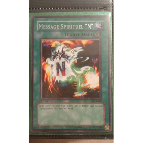 Carte Yu Gi Oh Message Spirituel N Ldc F090 Rare 1 Ère Édition