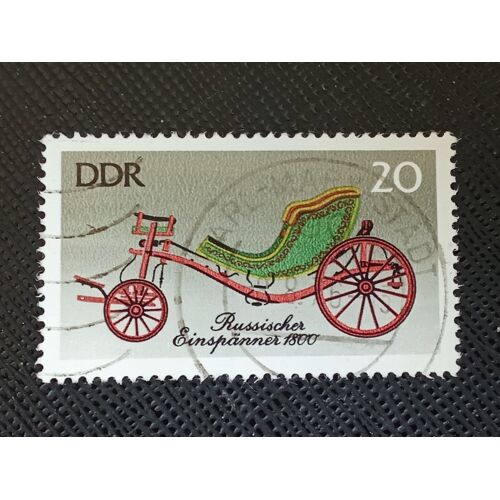 Timbre Allemagne - Rda Y T 1824 Voiture Russe À Un Cheval (Vers 1800) 1976 (040710 )