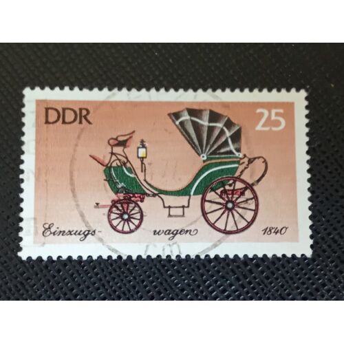 Timbre Allemagne - Rda Y T 1825 Voiture (Vers 1840) 1976 (040710 )