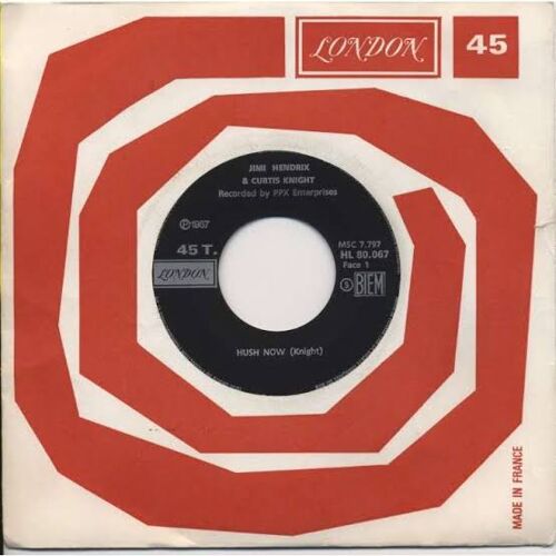 Jimi Hendrix & Curtis Knight : Hush Now / Flashing - Disque Vinyl 45 Tours Jukebox
