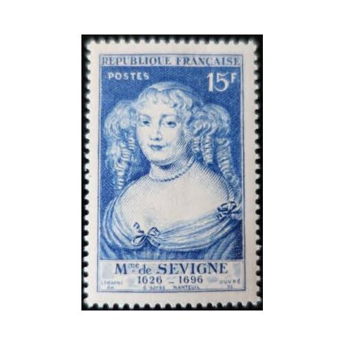Portraits De Madame De Sévigné Et De Madame Récamier La Paire Année 1950 N° 874 875 Yvert Et Tellier Luxe