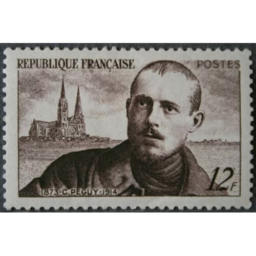 Charles Péguy Et Catédrale De Chartres Année 1950 N° 865 Yvert Et Tellier Luxe