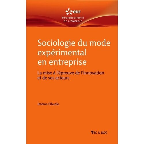 Sociologie Du Mode Expérimental En Entreprise - La Mise À L'épreuve De L'innovation Et De Ses Acteurs