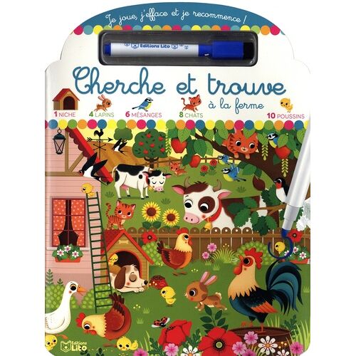 Cherche Et Trouve À La Ferme - Avec 1 Feutre Effaçable