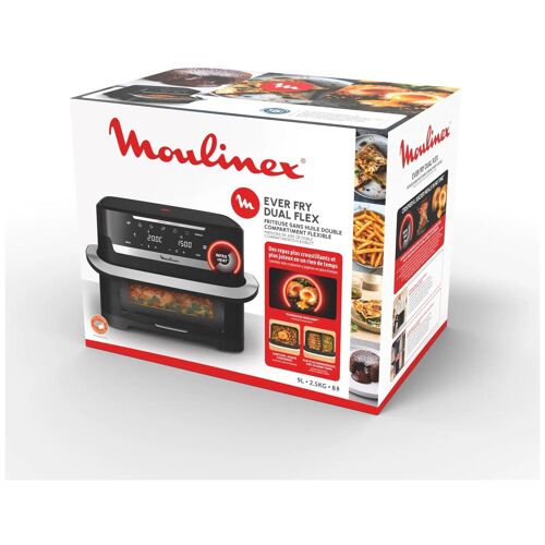 Moulinex EZ9278F0 friteuse Double 9 L Autonome Friteuse d'air chaud Noir