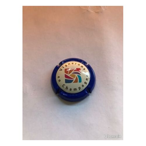 Capsule De Champagne Bleu-Marine Vignerons En Champagne.