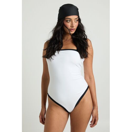 Boohoo Hzz44367-173-20 Maillot De Bain Blanc - 12
