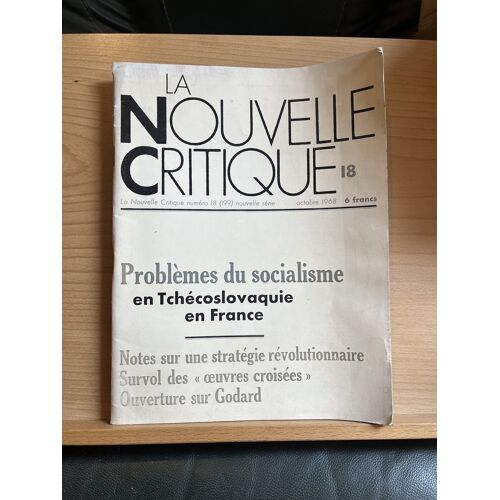 La Nouvelle Critique N°18 Octobre 1968 Socialisme Tchécoslovaquie Godard