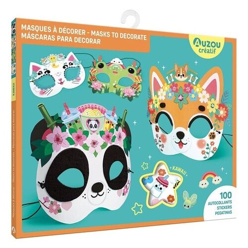 Masques À Décorer - Kawaii