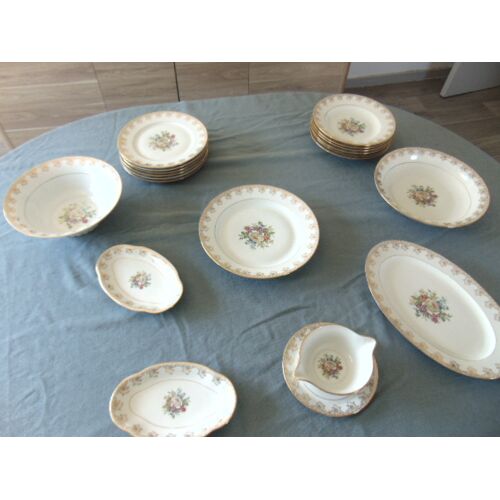 🍽¿ Service De Table Complet ¿ Porcelaine De Limoges Ullm France ¿ Salmon & Cie