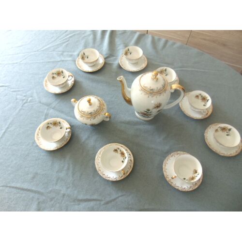 ¿ Service À Café Longwy ¿ Véritable Porcelaine Dure ¿ Années 1950 1970