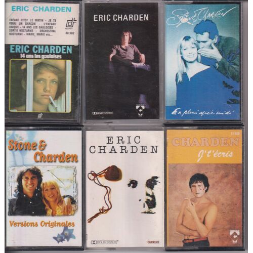Eric Charden Stone Lot De 6 Cassettes K7 Audio