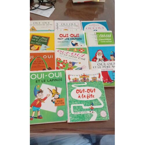 Lot De 11 Livres Oui-Oui ( Bibliothèque Rose)