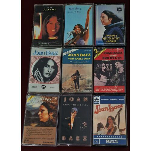 Joan Baez Lot De 9 Cassettes Audio Tape
