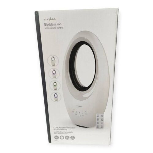Ventilateur sans pales Nedis 50W Neuf | Silencieux | Télécommande | LED | Oscillant