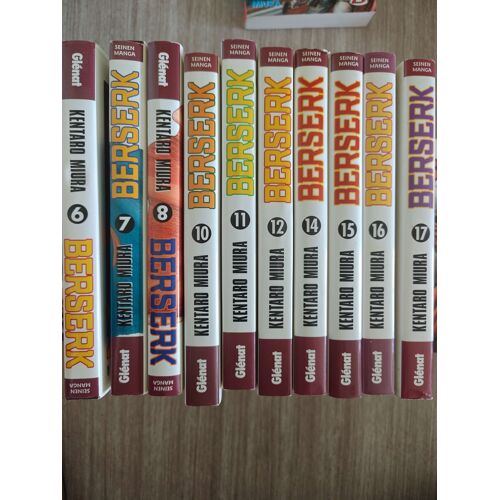 Berserk – Lot 10 Tomes (6 À 17) – Éditions Glénat – Manga Dark Fantasy