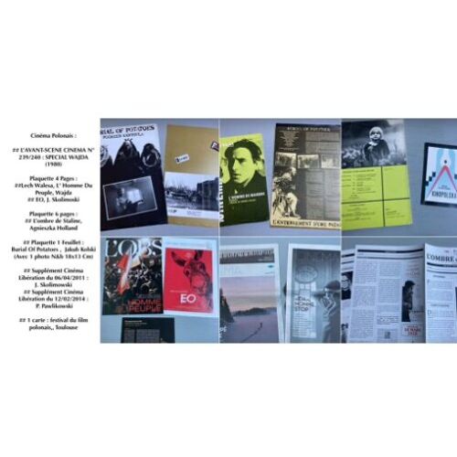 Cinéma Polonais/Hongrois/Bosniaque/Tchèque/Lituanien & Kazakh : 22 Documents (Revue-Suppléments Cinéma Libération-Plaquettes-Dossiers De Presse-Brochure-Carte)