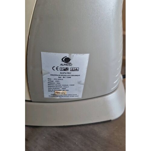 Ventilateur - chauffage d appoint ceramique
