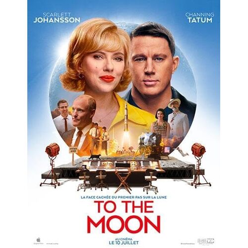 To The Moon / Affiche Cinéma Originale 120x160 Cm Pliée. Scarlett Johansson - Channing Tatum - Année 2024