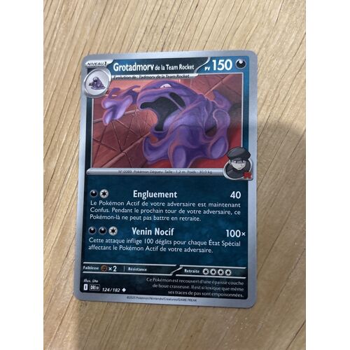 Carte Pokémon – Grotadmorv De La Team Rocket 124/182 – Commune
