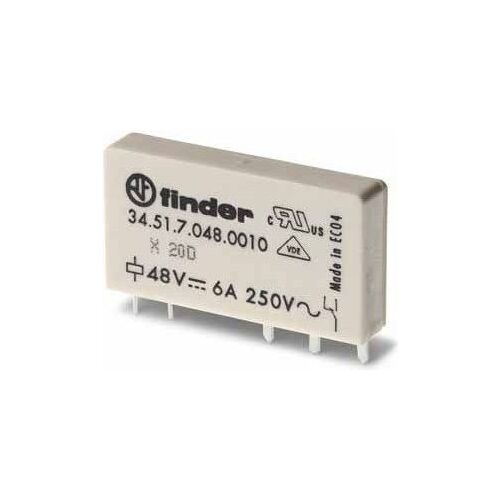 Finder Ultra Fin Relais PCB 6A 60VDC Monopolaire - 34.51.7.060.0010