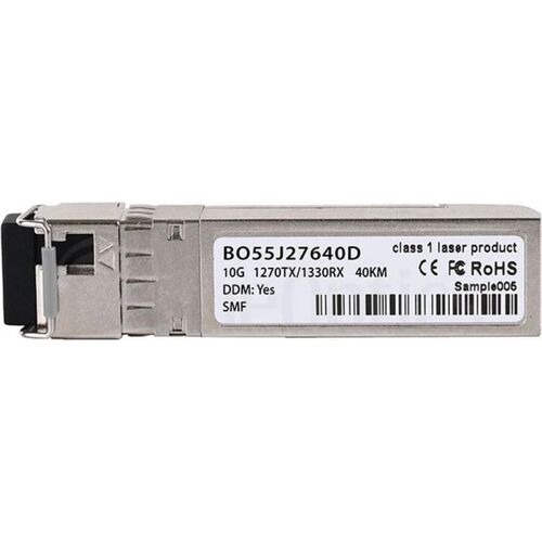 Kompatibler Extreme Networks 10GB-BX40-U BlueOptics© BO55J27640D SFP+ Bidi Transceiver, LC-Simplex, 10GBASE-BX-U, Singlemode Fiber, TX1270nm/RX1330nm, 40KM, DDM, 0°C/+70°C (10GB-BX40-U-BO)