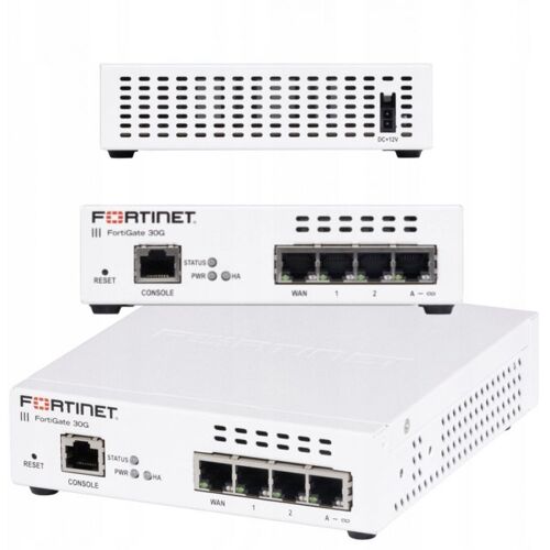 Fortinet FortiGate-30G Firewall con SD-WAN integrato e 4 porte GE RJ45
