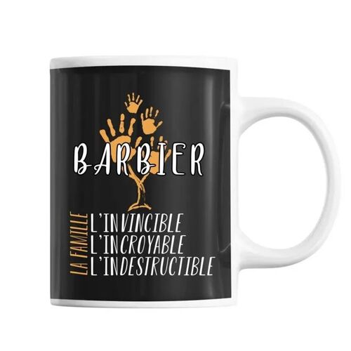 Mug Nom De Famille Barbier | Tasse Idée Cadeau Famille
