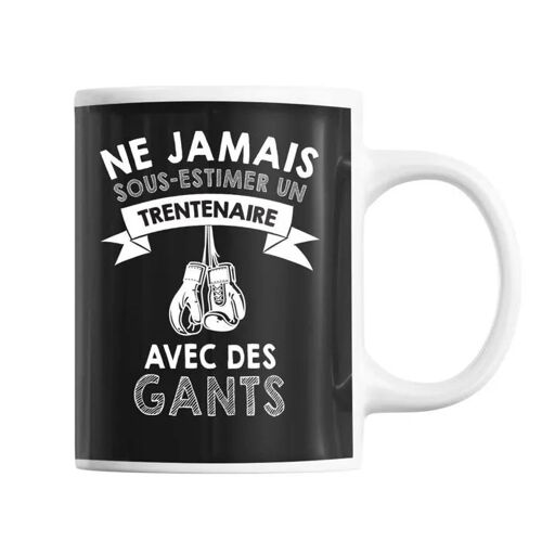 Planetee Mug Homme Gants Boxe Trentenaire