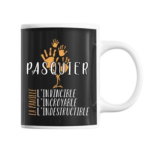 Mug Nom De Famille Pasquier | Tasse Idée Cadeau Famille