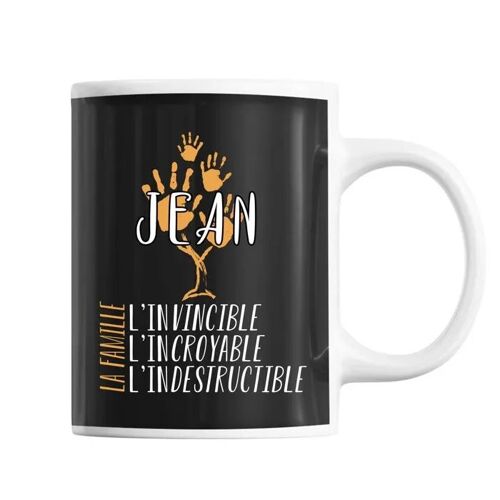 Mug Nom De Famille Jean | Tasse Idée Cadeau Famille