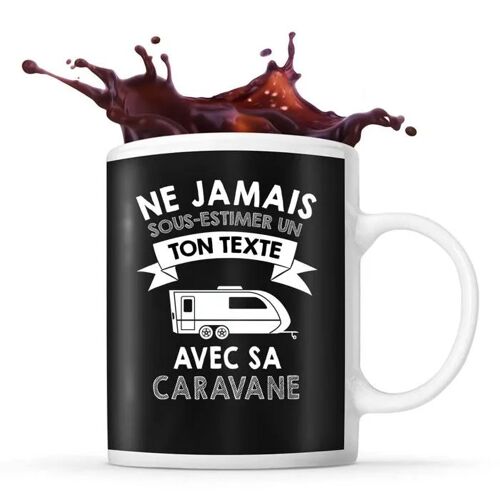 Mug Caravane Prénom Métier Âge Personnalisable | Tasse Drôle Pour Caravanier | Idée Cadeau Anniversaire Noël Fête Des Pères