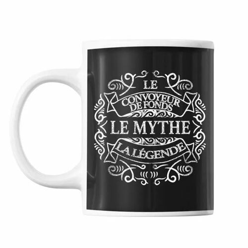 Mug Convoyeur De Fond Le Mythe La Légende Noir | Tasse Métier Personnalisée Imprimée En France
