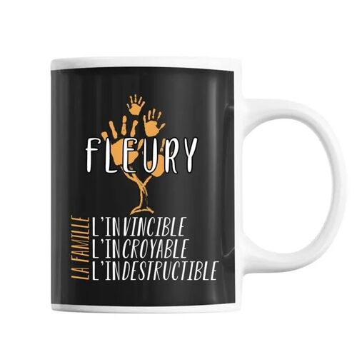 Mug Nom De Famille Fleury | Tasse Idée Cadeau Famille