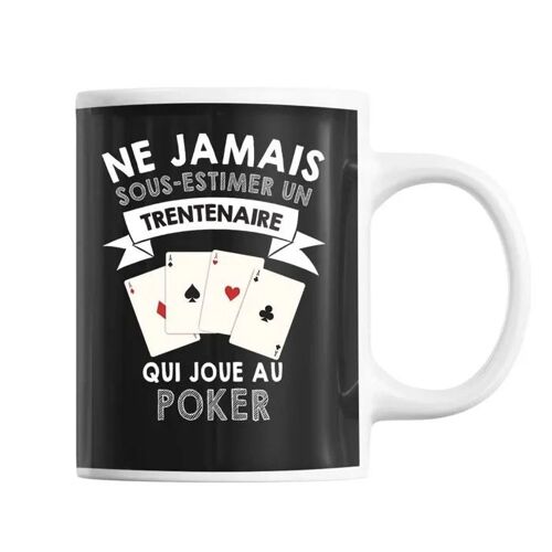 Mug Homme Poker Trentenaire