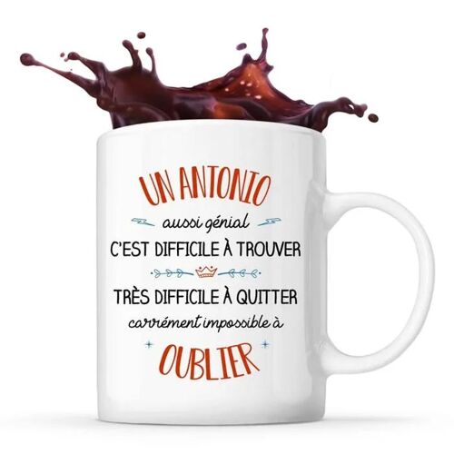 Mug Un Antonio Aussi Génial | Tasse Cadeau Prénom Surnom Nom De Famille Anniversaire Noël