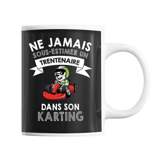 Planetee Mug Homme Karting Trentenaire