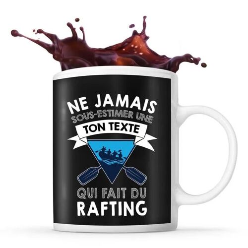 Mug Rafting Prénom Métier Âge Personnalisable | Tasse Drôle Pour Femme Rafteuse | Idée Cadeau Anniversaire Noël