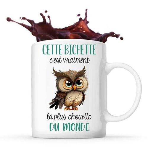 Mug Cette Bichette La Plus Chouette | Tasse Couple Prénom Saint Valentin Cadeau Famille Anniversaire Noël