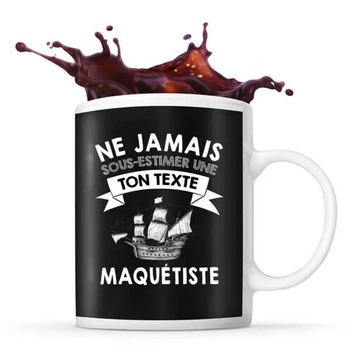 Mug Maquétiste Prénom Métier Âge Personnalisable | Tasse Drôle Pour Femme Maquettiste | Idée Cadeau Anniversaire Noël