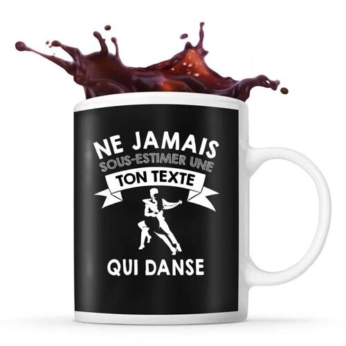 Mug Danseur Prénom Métier Âge Personnalisable | Tasse Drôle Pour Femme Danseuse | Idée Cadeau Anniversaire Noël
