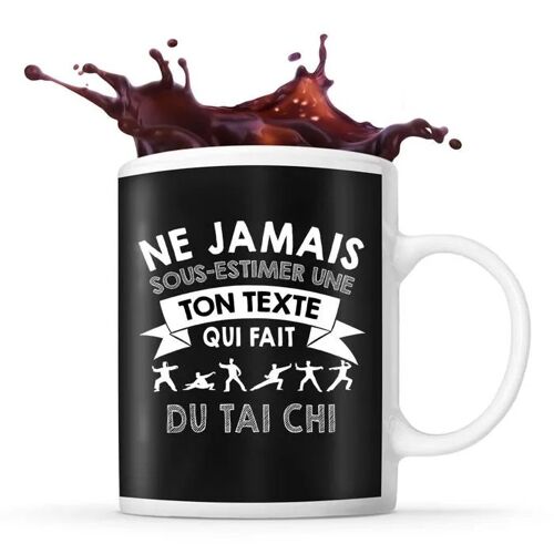 Mug Tai Chi Chuan Prénom Métier Âge Personnalisable | Tasse Drôle Pour Femme Sportive | Idée Cadeau Anniversaire Noël