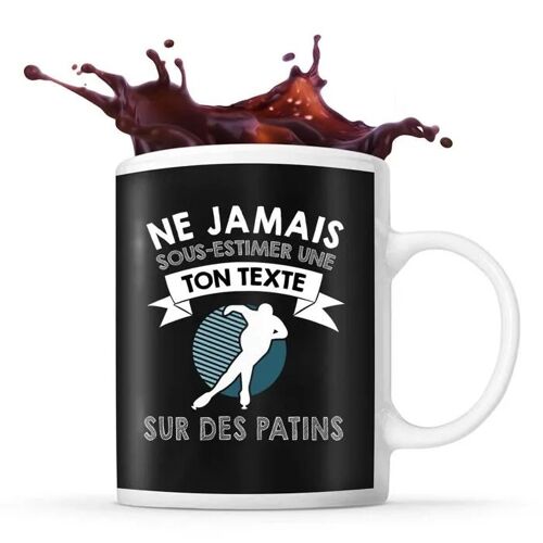 Mug Patinage Prénom Métier Âge Personnalisable | Tasse Drôle Pour Femme Patineuse | Idée Cadeau Anniversaire Noël